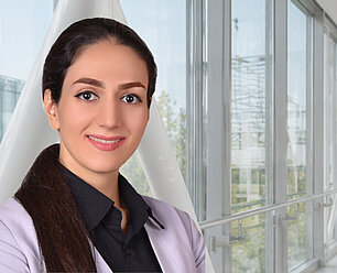 team member Fatemeh - master student of the Paulus Sustainable Nanomaterials