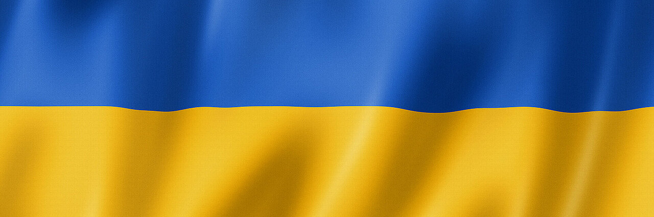 Blue and Yellow Flag of Ukraine.