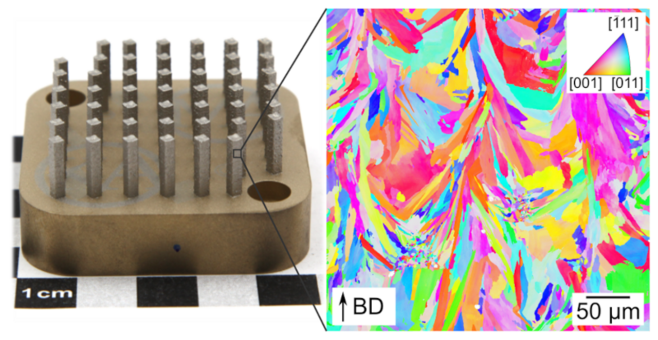 Additive manufactured thermoelectric legs out of Cu60Ni40