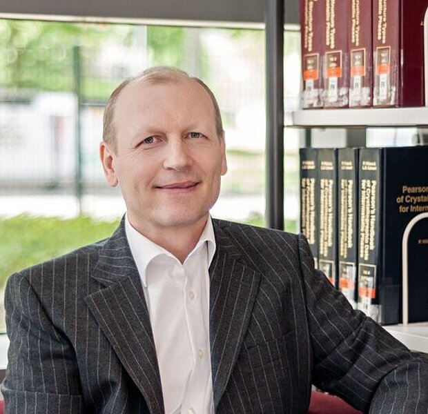 Dr. Ivan Kaban in the library