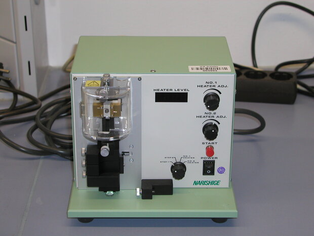 Micro pipette puller device in our lab